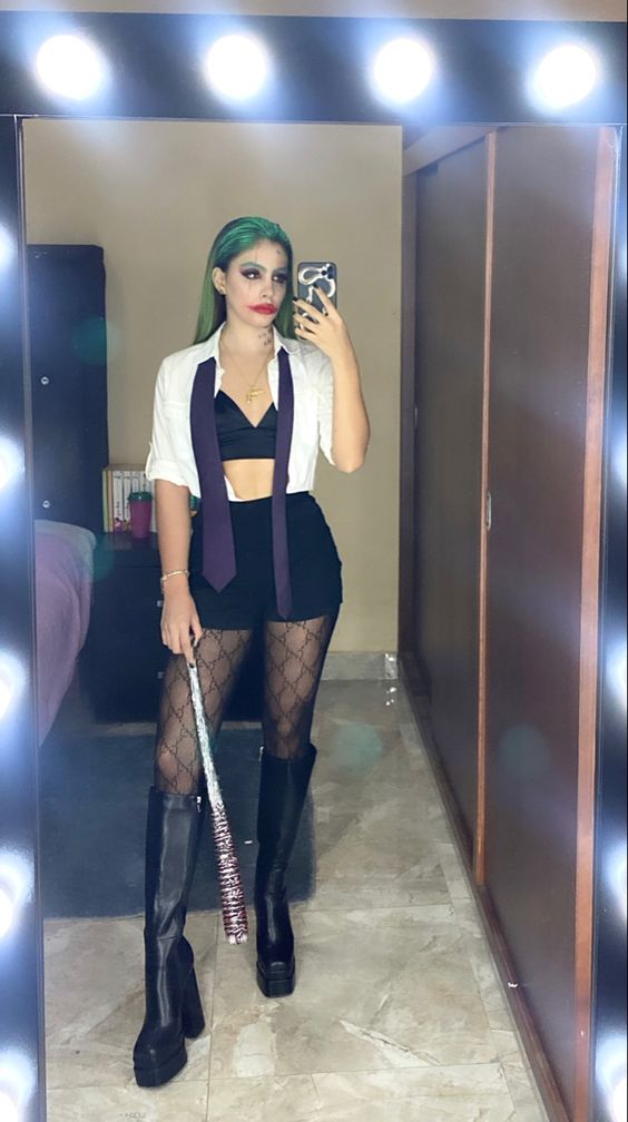 joker style solo halloween dress