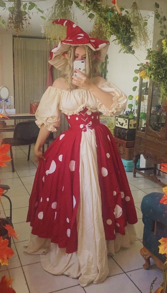 mushroom style solo halloween dress