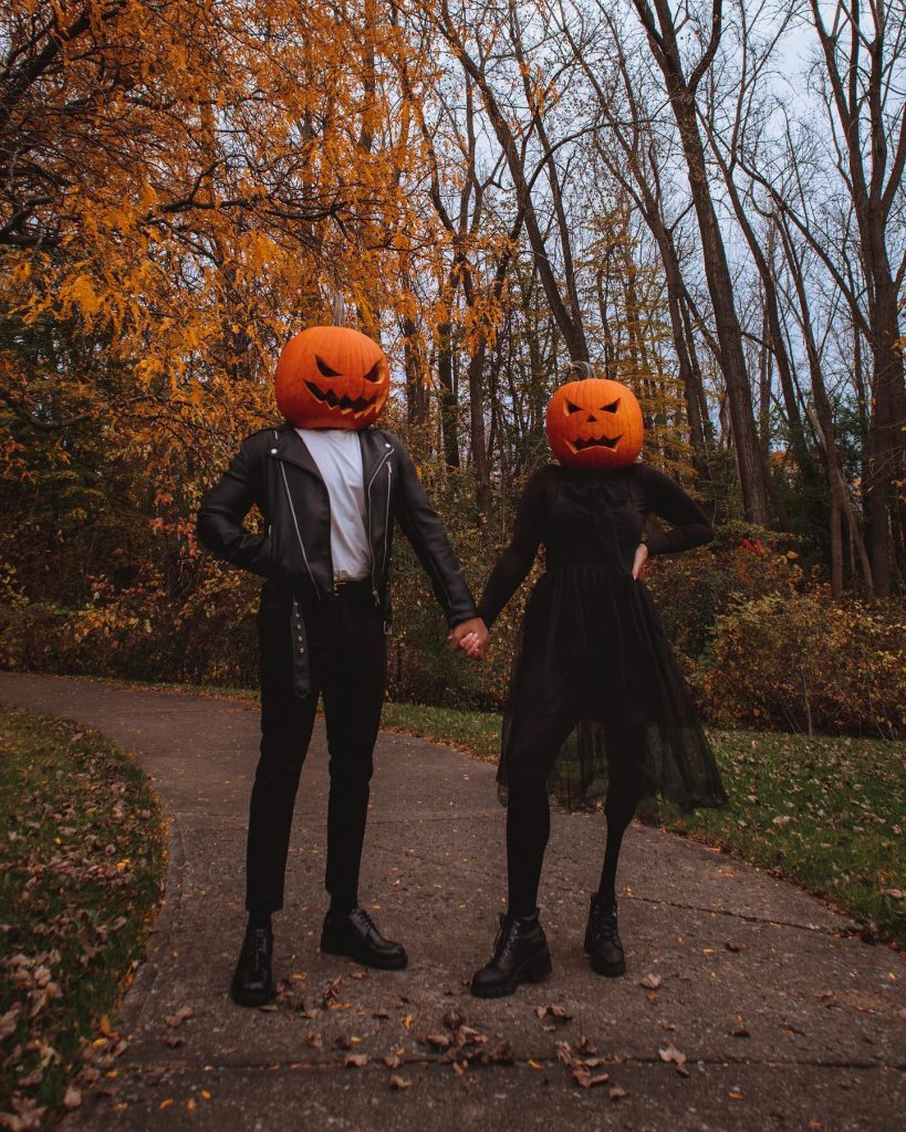 pumpkinhead halloween couple costumes