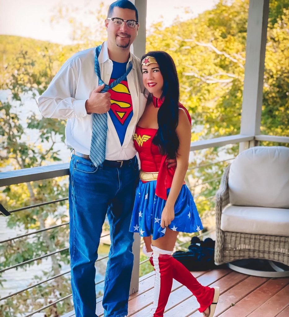superman style couple halloween costumes