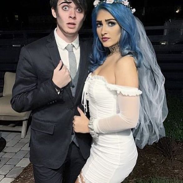 white couple halloween dress