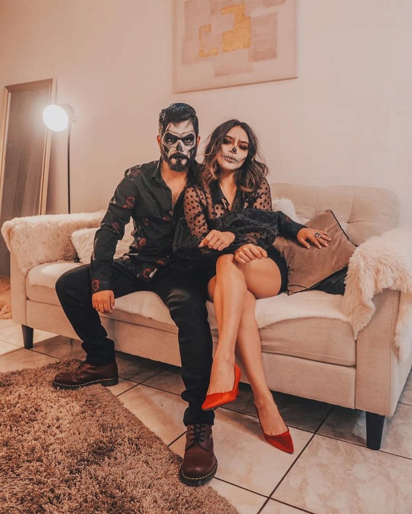 zombie style couple halloween costume