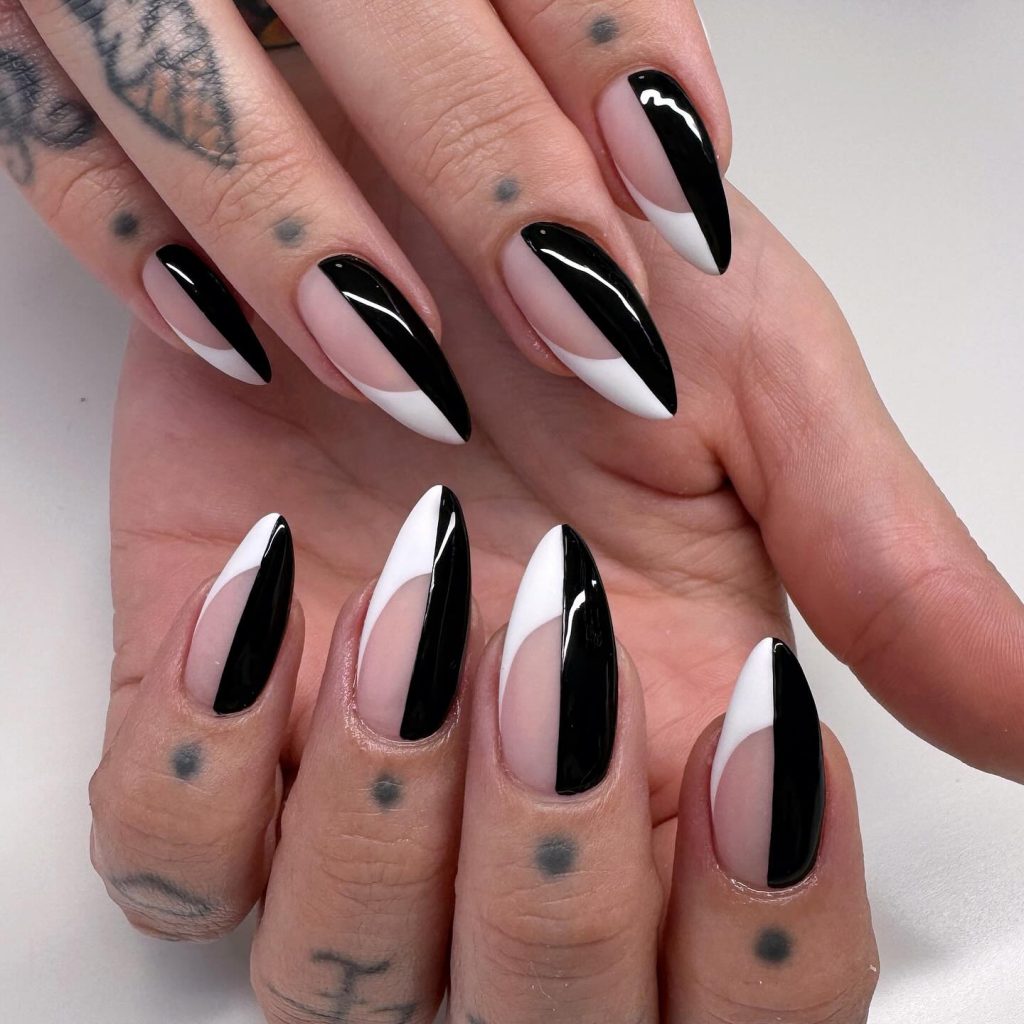 acrylic beetlejuice nails