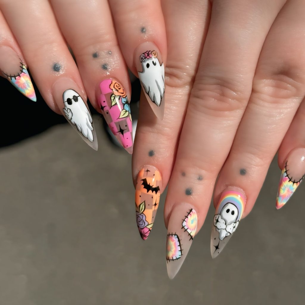 adorable spooky halloween nails