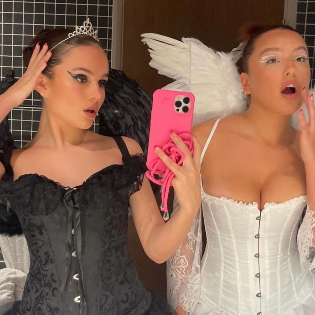 black and white best friend halloween costume
