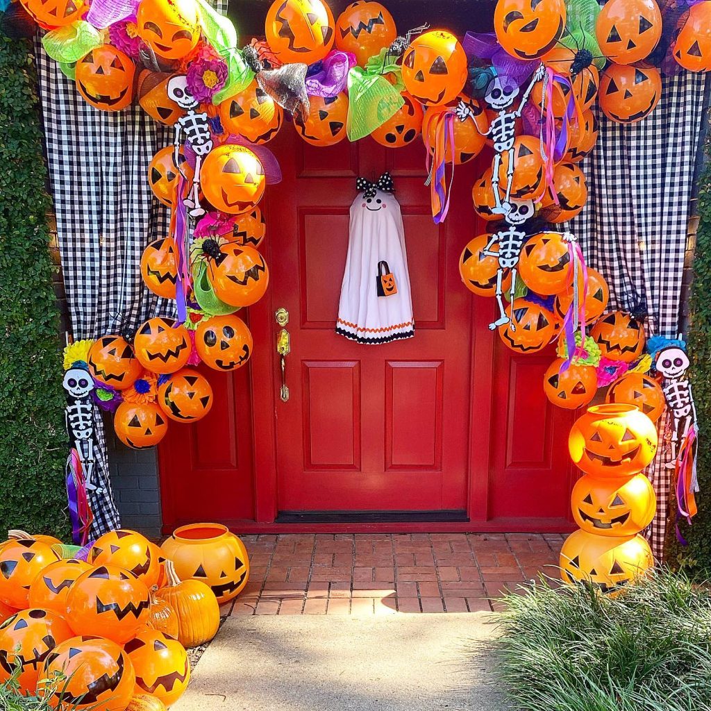 bright diy halloween decor