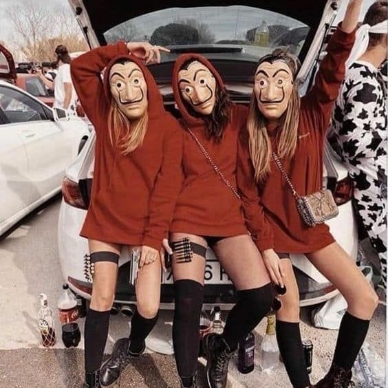 brown trio halloween costumes