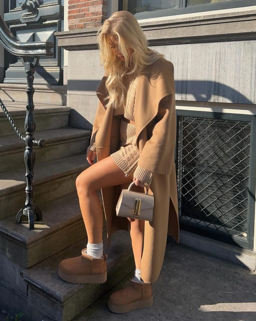 cream fall outfit