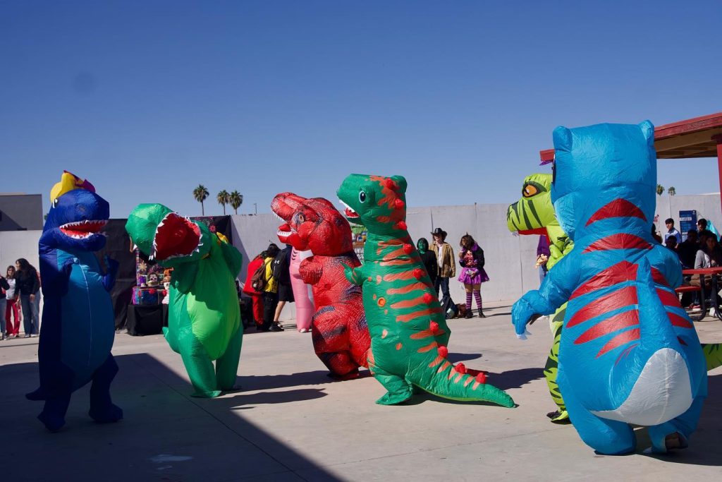 dinasour style fun group halloween costumes