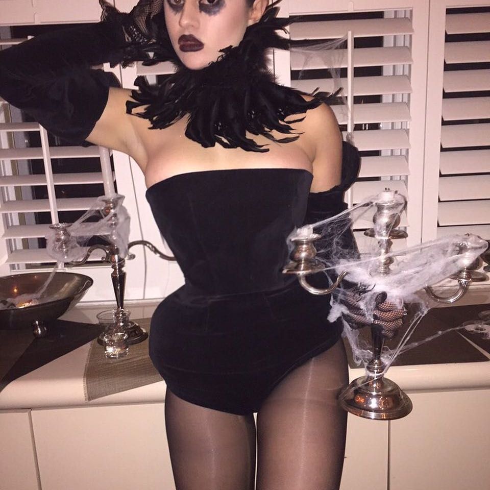 evil raven  spirit scary halloween costume