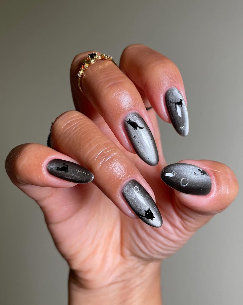 fall spooky halloween nails