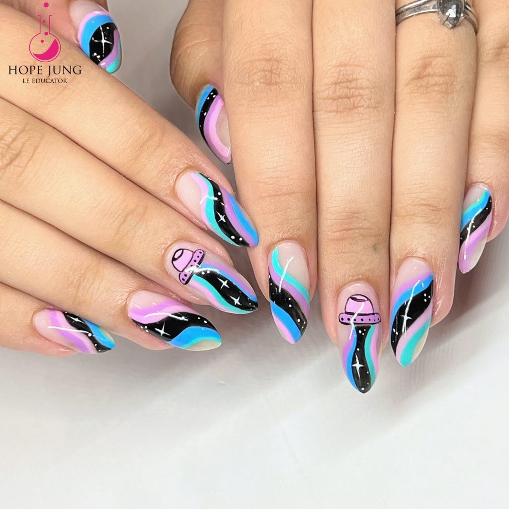 ghost bettlejuice nails