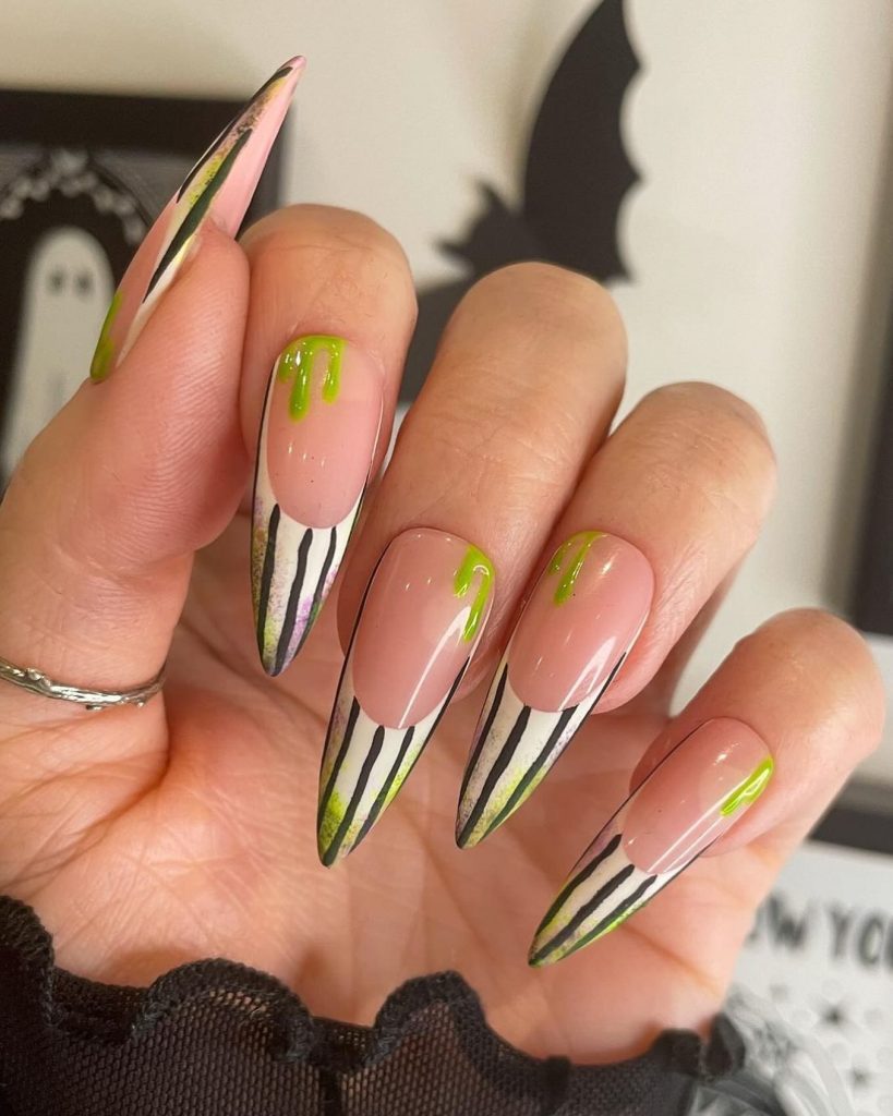green bettlejuice nails