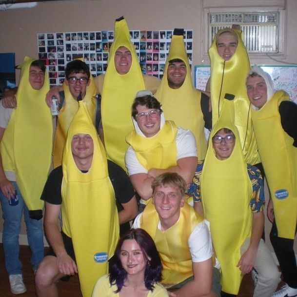 yellow fun group halloween costumes