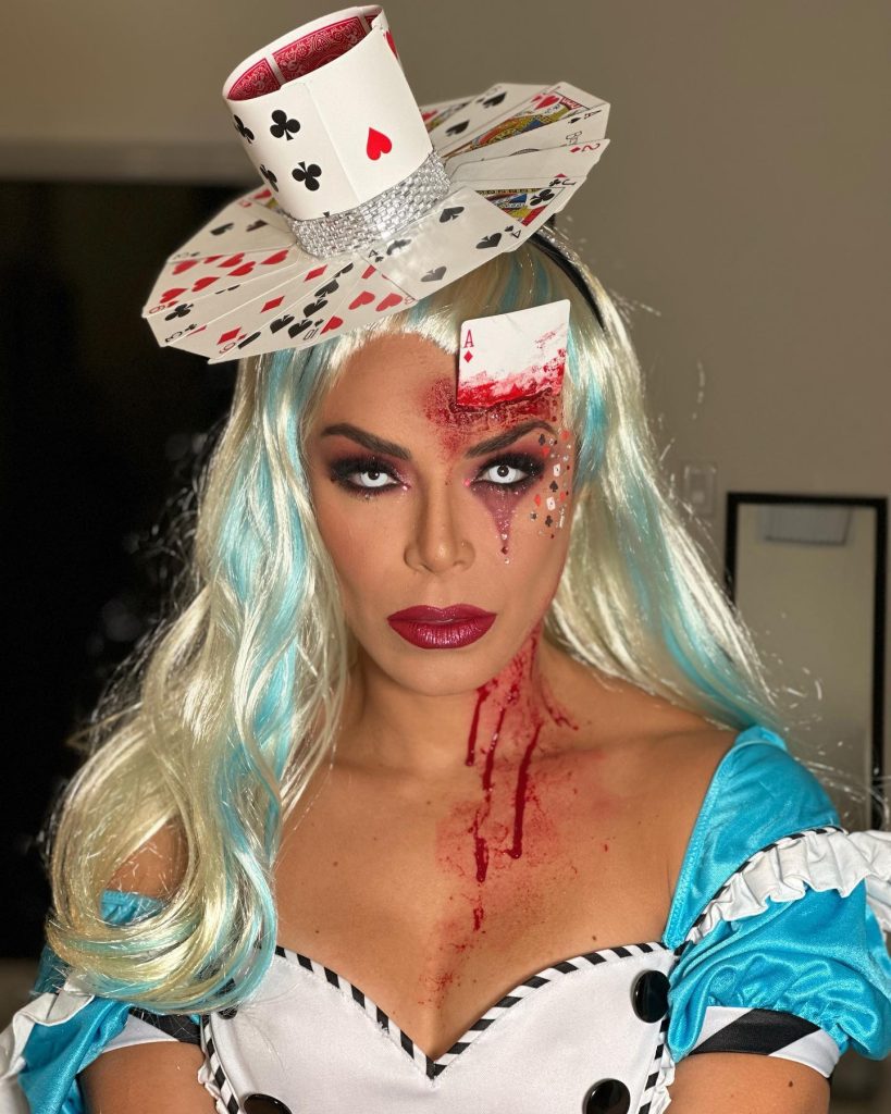 alice halloween makeup look
