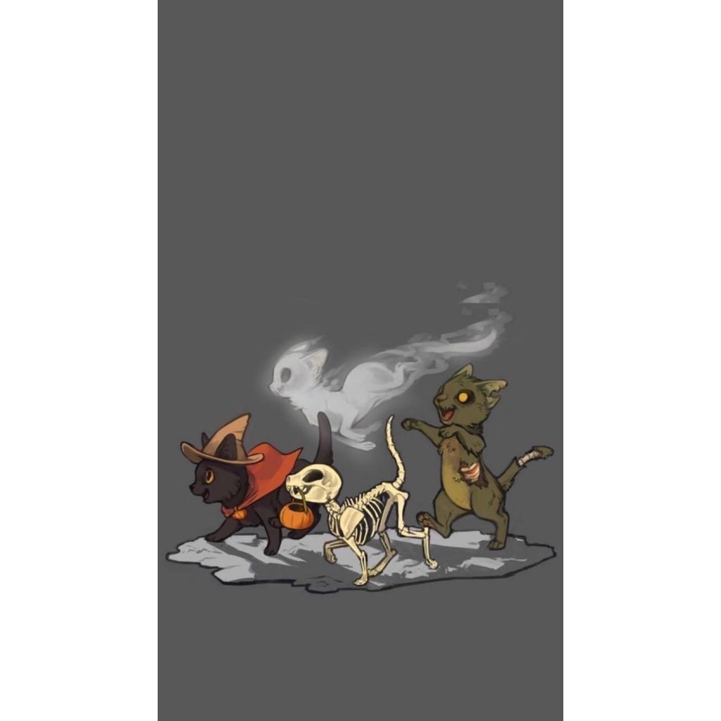 animal halloween wallpaper