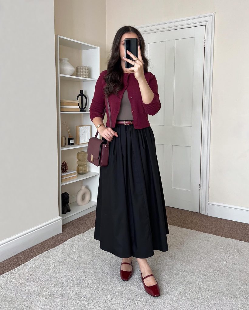cherry office outfit