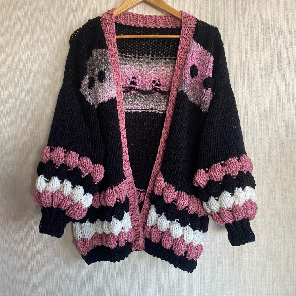 combination crochet sweater