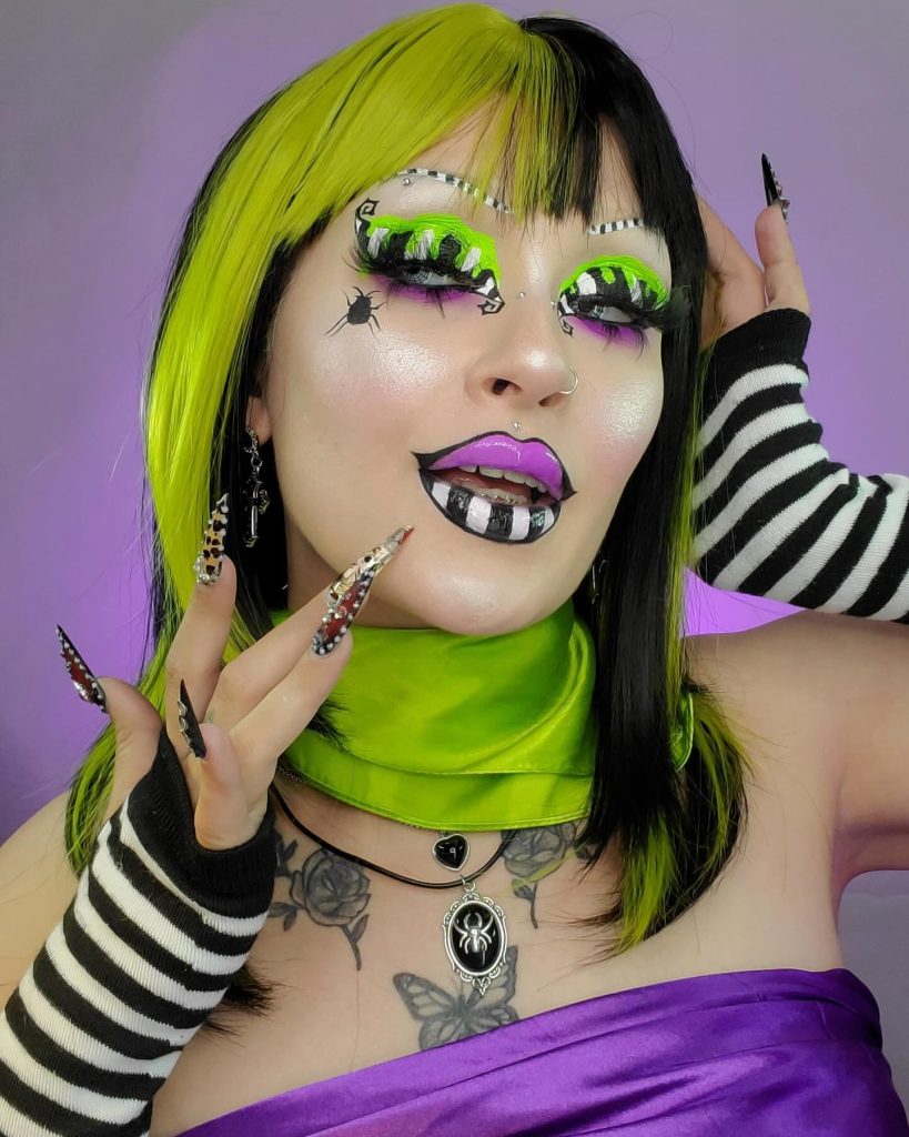 creative halloween makeup look