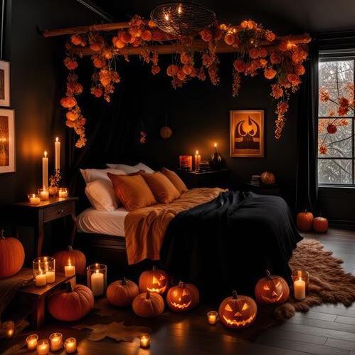 dark easy halloween room decor