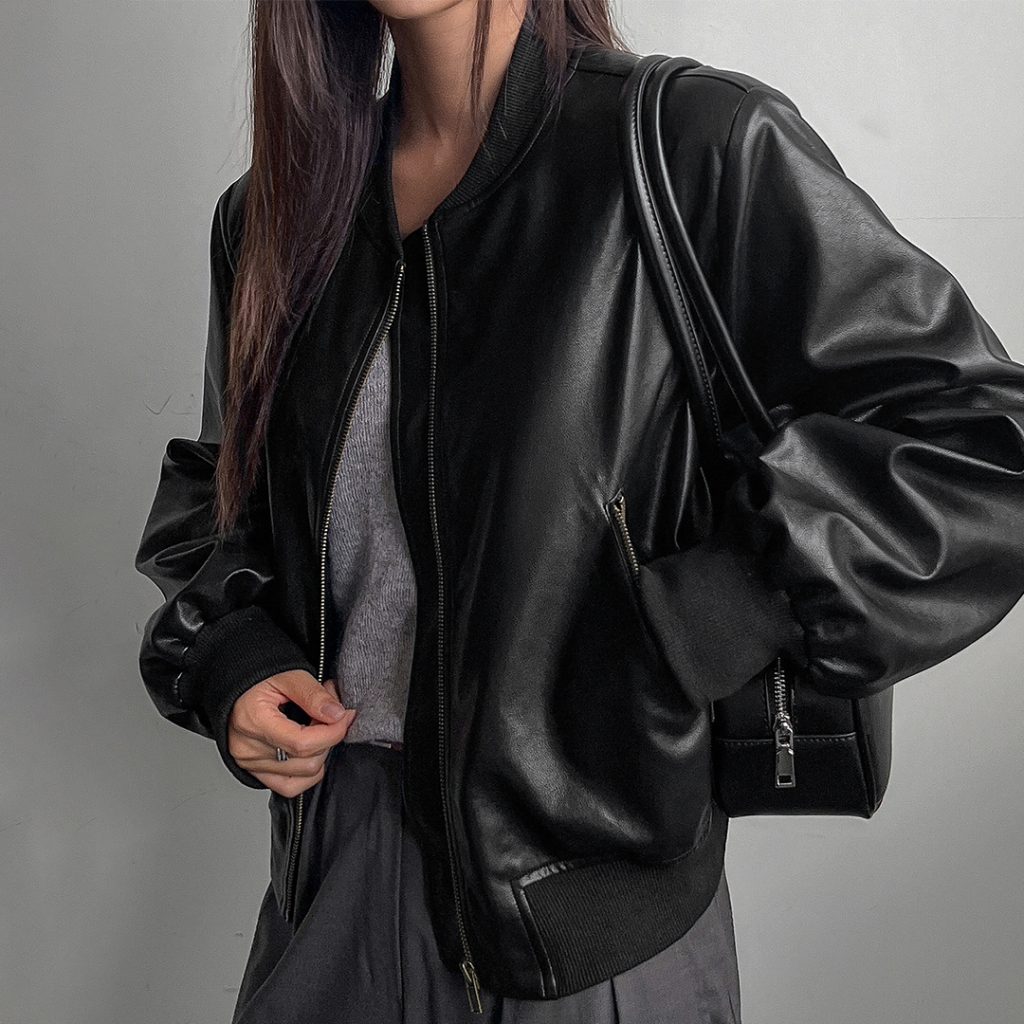 dazyblack leather jacket