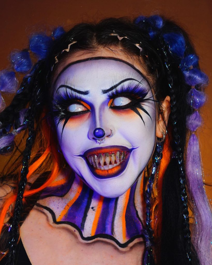 gothic halloween makup look