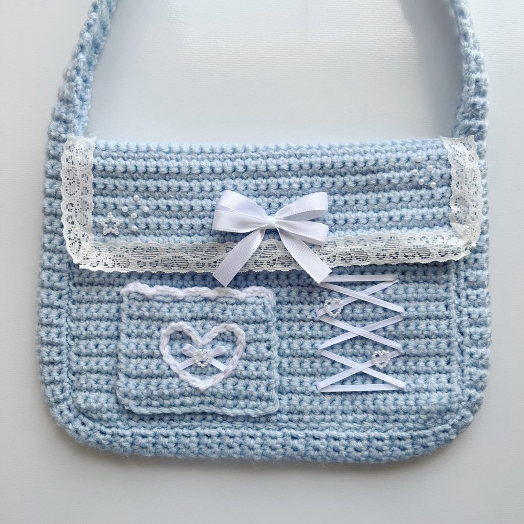 lightblue cochet bag