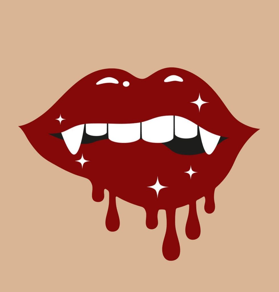 lips halloween wallpaper