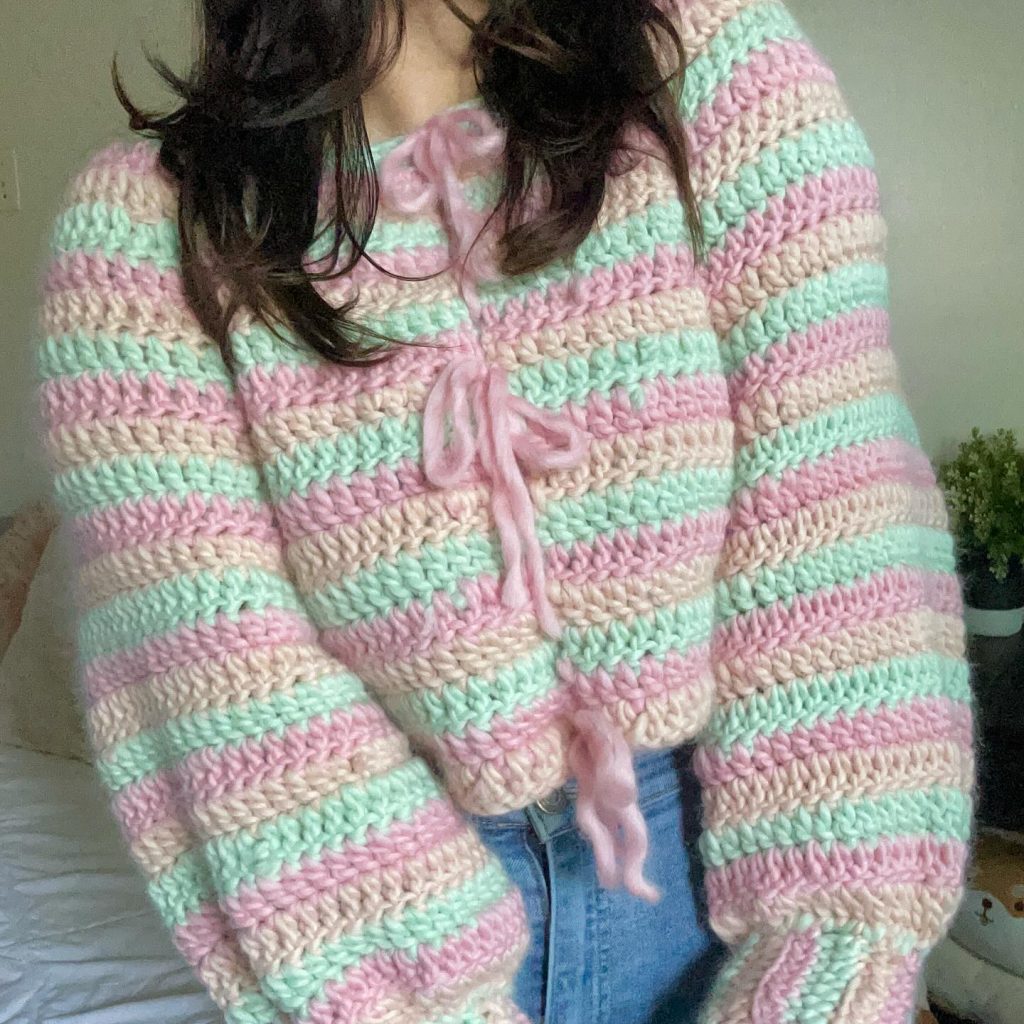 soft crochet sweater