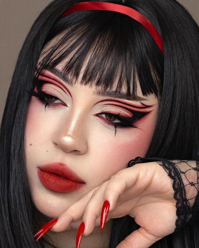 stunning halloween makeup look