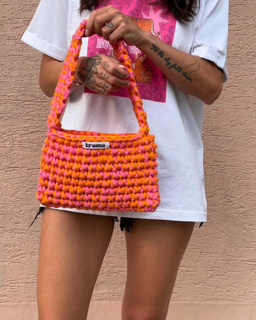 stylish crochet bag