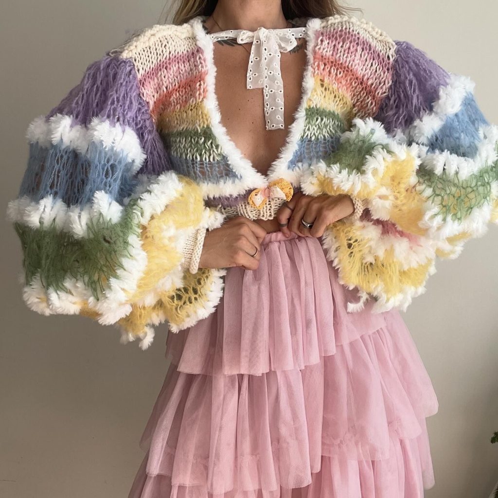trendy crochet sweater