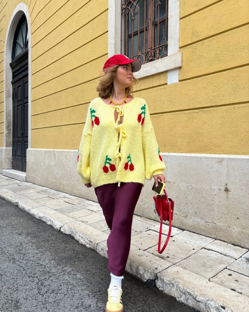 yellow winter women sweater