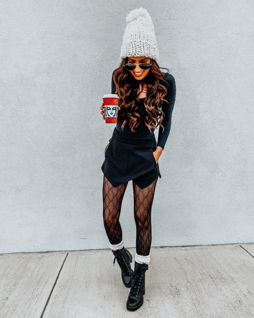 bodysuit outfit with combat boots