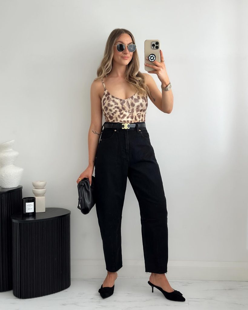 bold leopard outfit