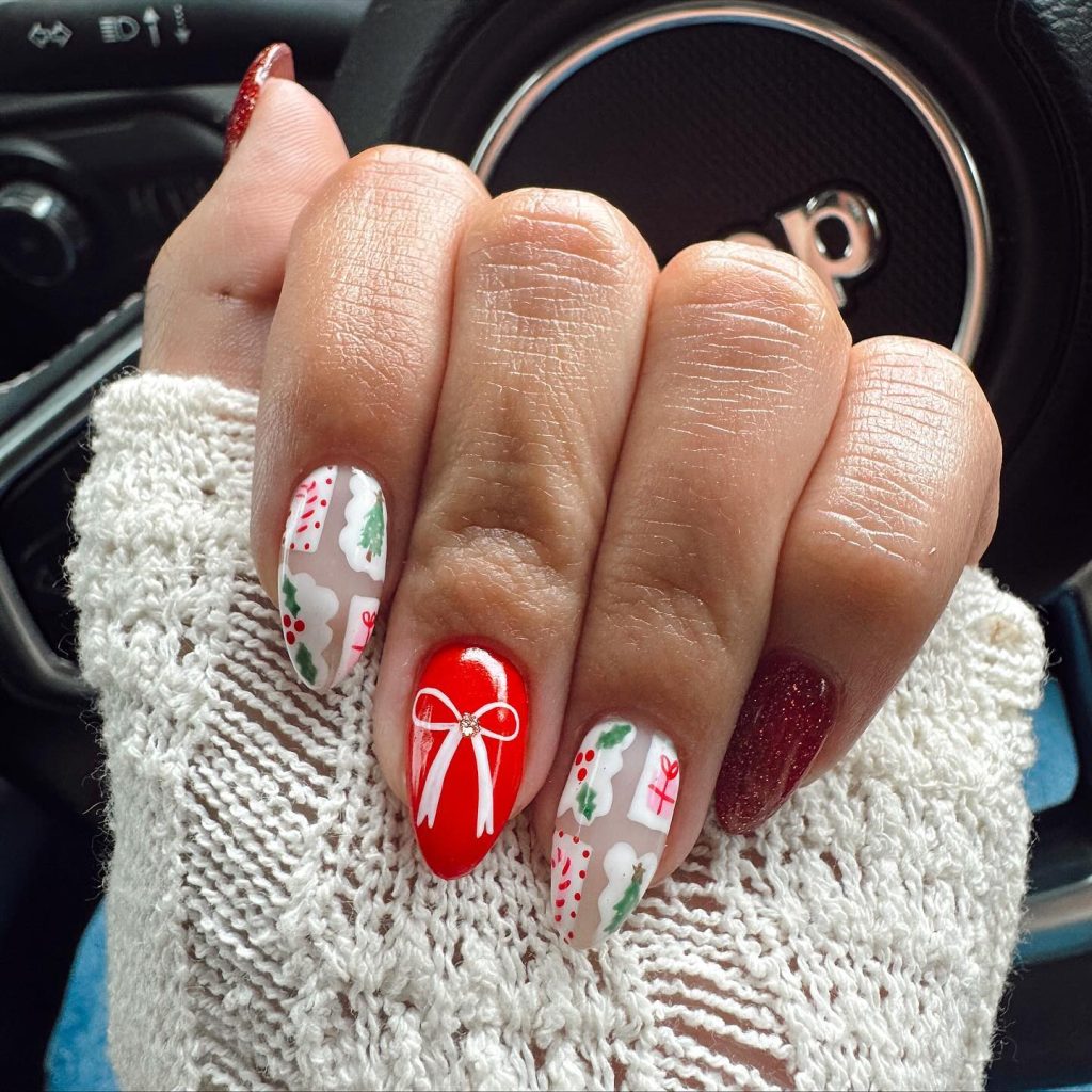 cute christmas nails