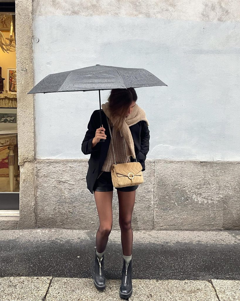 cute rainyday outfit