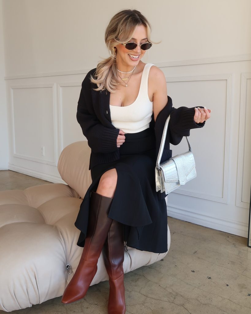 diffrent kneehigh boots outfit