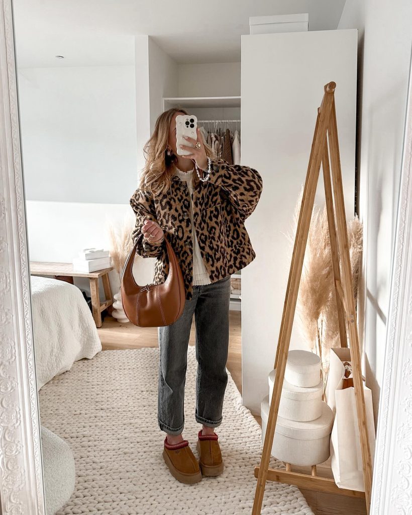 jacket leopard outfit
