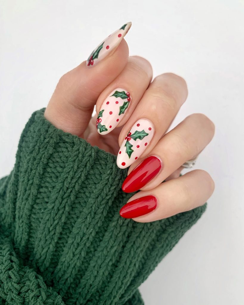 lovely christmas nails