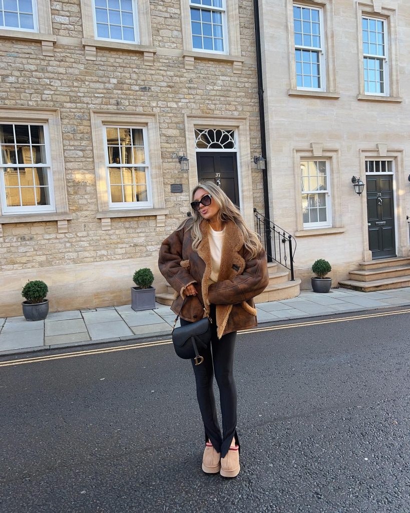 pretty winter women outfit