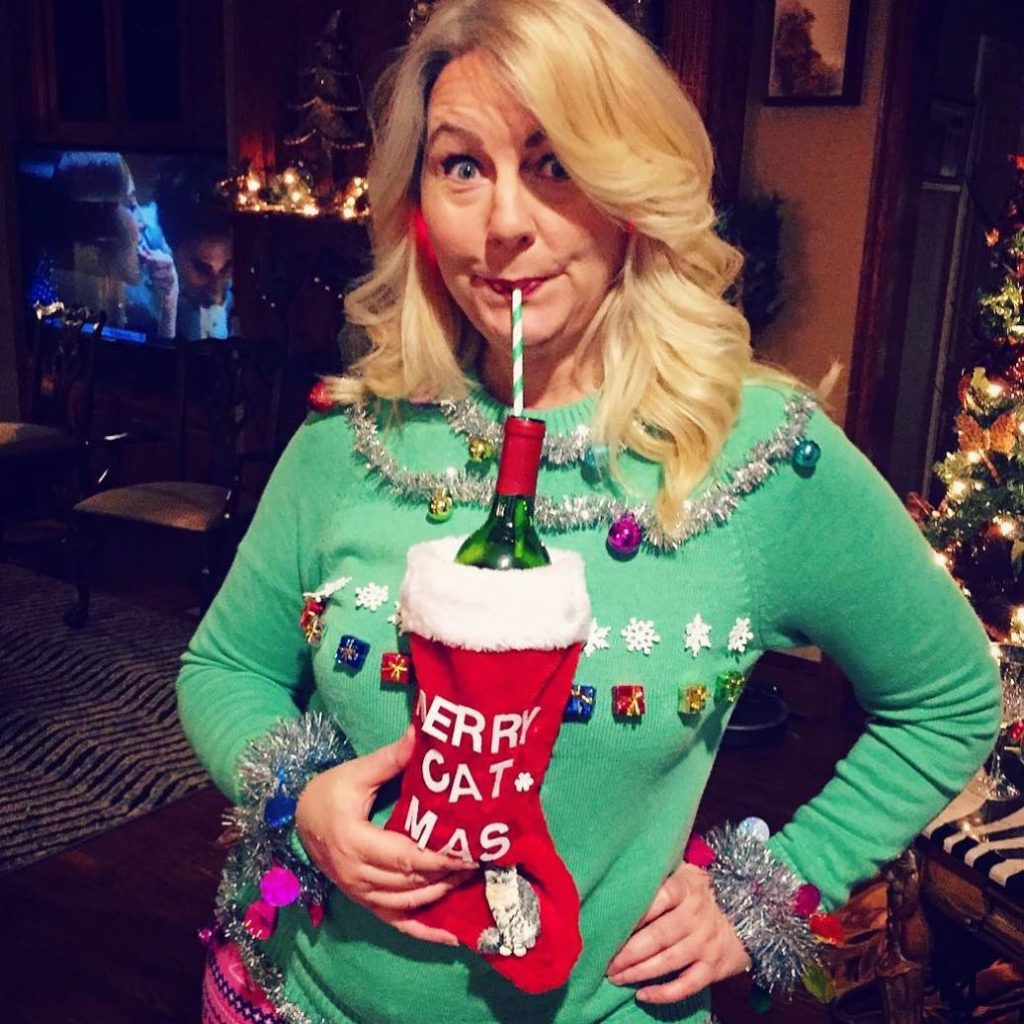 seagreen christmas ugly sweater