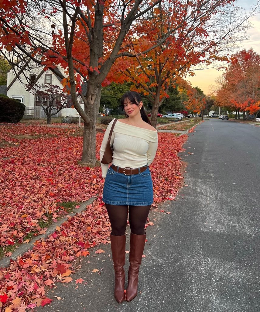 short kneehigh boots outfit