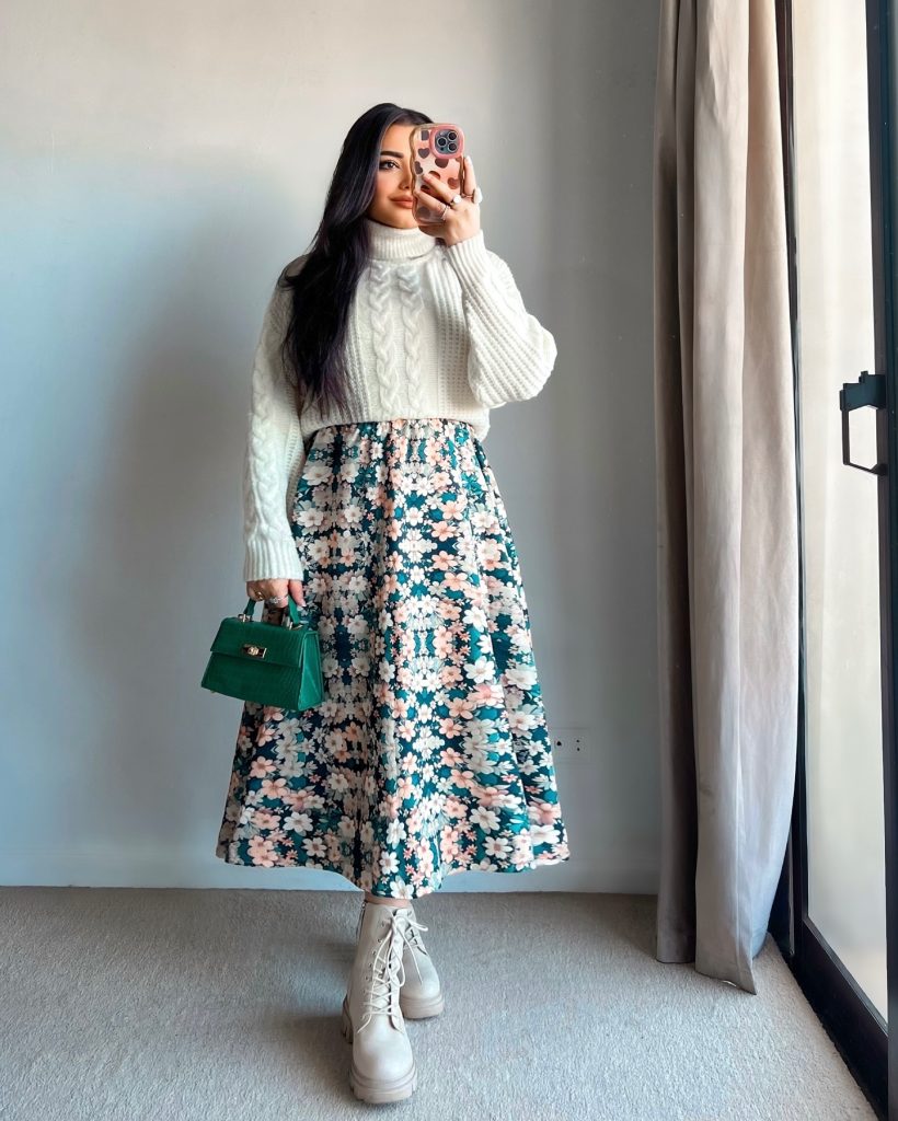 skirt winter women outfit