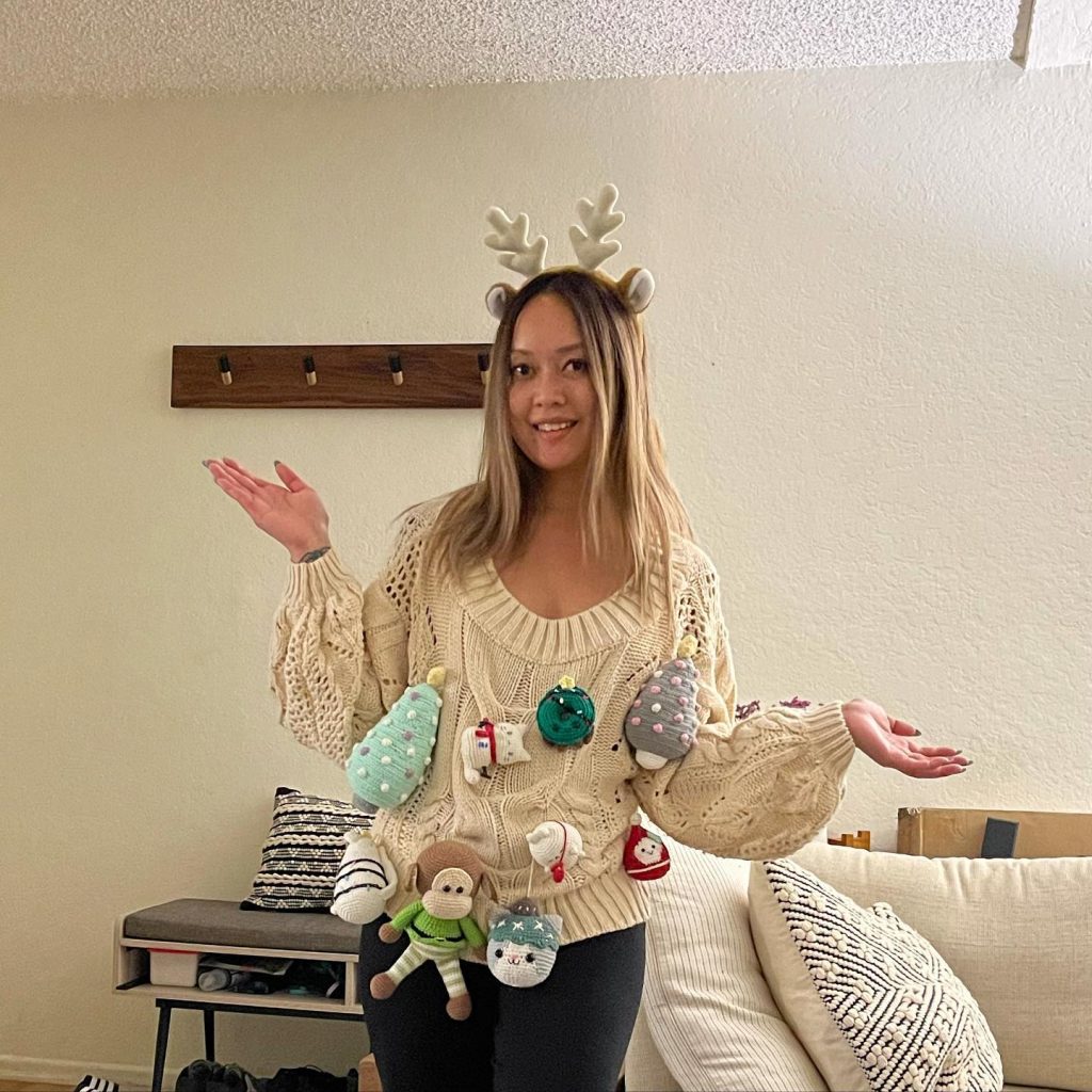 white christmas ugly sweater
