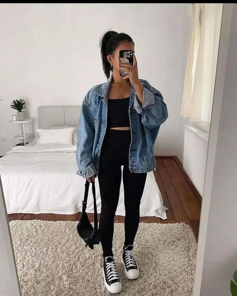 blacktop with legging outfit