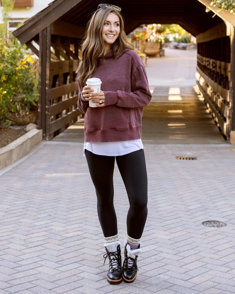 casualhoodie legging outfit