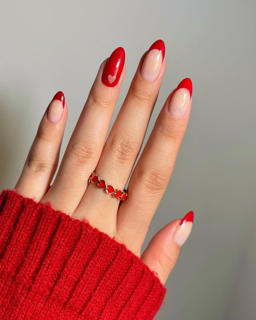 classy valentine nails