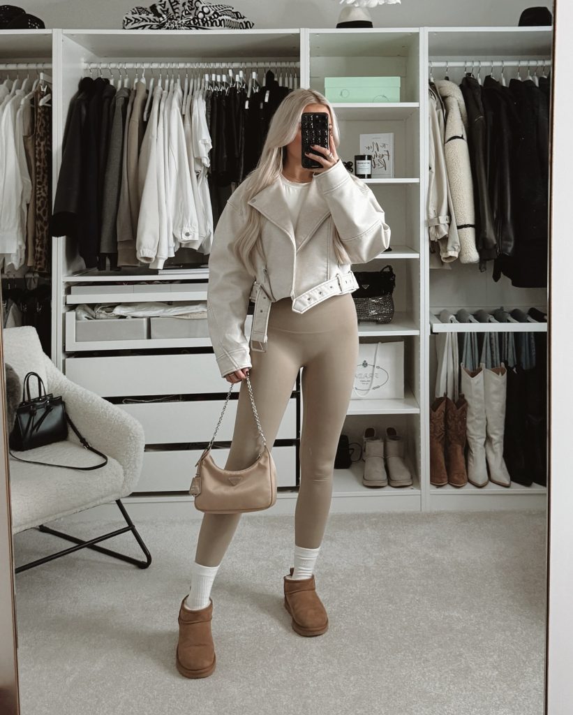 classy winter legging outfit