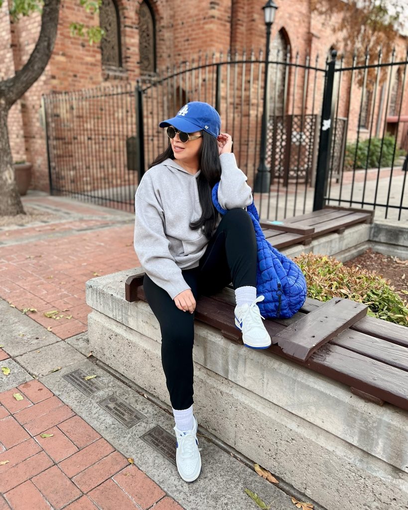 greyhoodie legging outfit